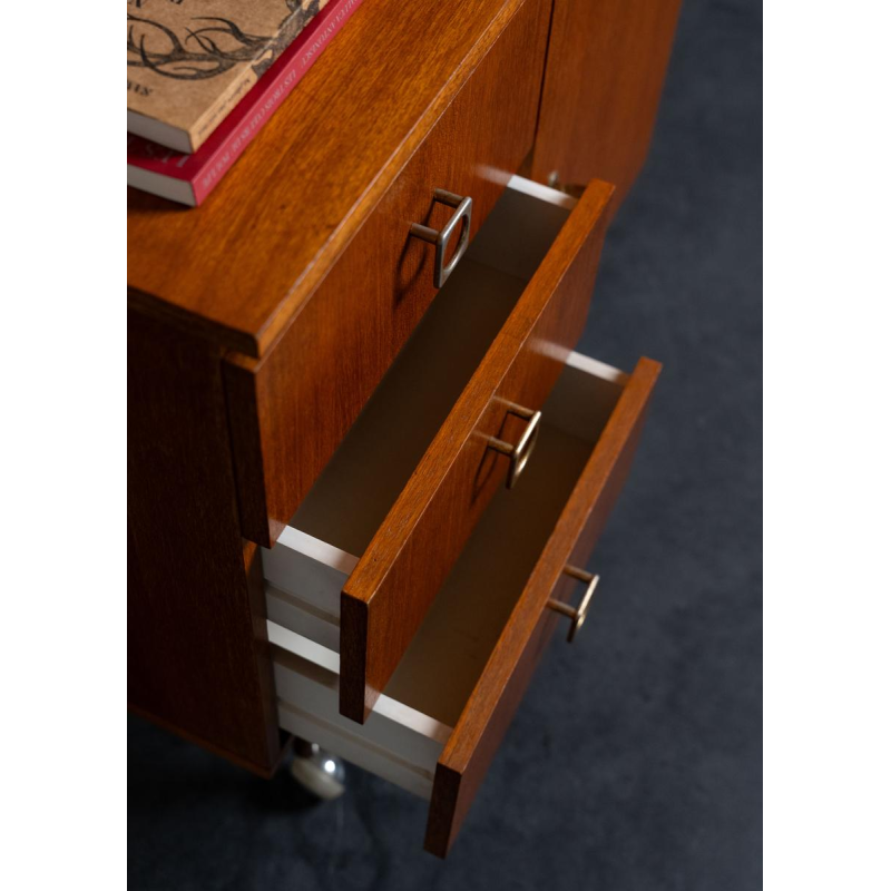 Vintage storage unit on wheels