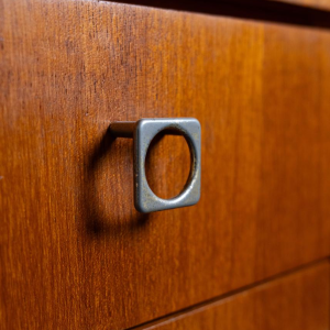 Vintage storage unit on wheels