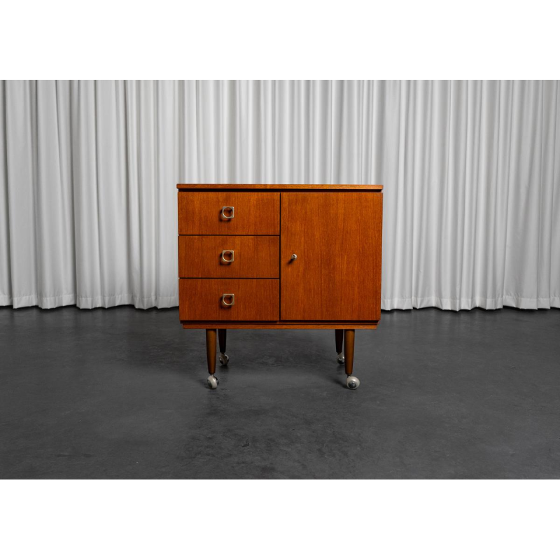 Vintage storage unit on wheels