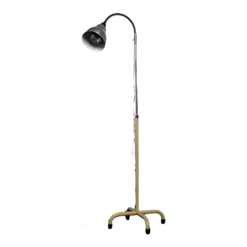 Vintage flexibele medische staande lamp, gelakt staal, 20e eeuw Vintage flexibele medische staande lamp, gelakt staal, 20e eeuw