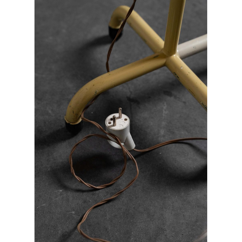 Vintage flexible medical floor lamp, lacquered steel, 20th century Vintage flexible medical floor lamp, lacquered steel, 20th century