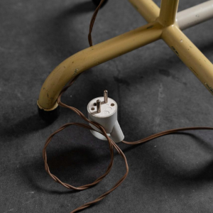 Vintage flexible medical floor lamp, lacquered steel, 20th century Vintage flexible medical floor lamp, lacquered steel, 20th century