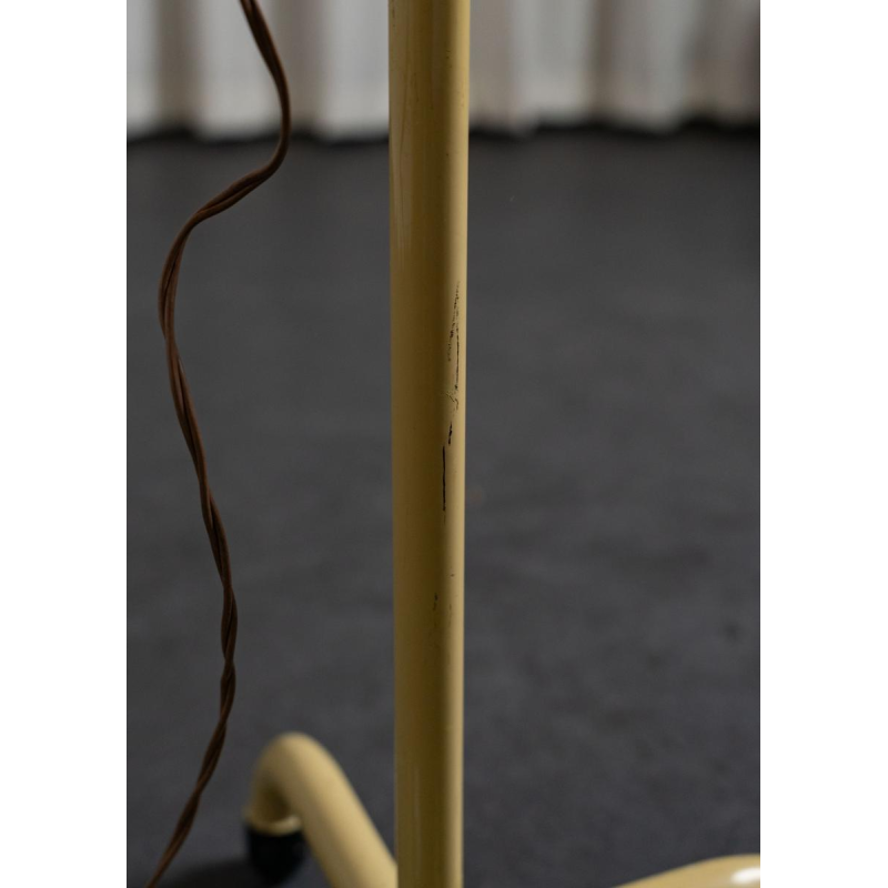 Vintage flexible medical floor lamp, lacquered steel, 20th century Vintage flexible medical floor lamp, lacquered steel, 20th century