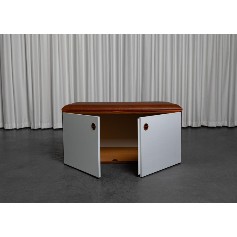 Meuble de rangement banquette vintage, XXe s Meuble de rangement banquette vintage, XXe s