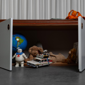 Vintage bench storage unit, 20th century