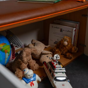 Meuble de rangement banquette vintage, XXe s Meuble de rangement banquette vintage, XXe s