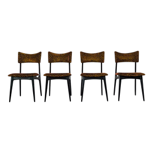 Set of 4 modernist chairs in the style of Alfred Hendrickx, 20th century Set of 4 modernist chairs in the style of Alfred Hendrickx, 20th century