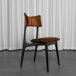 Set de 4 chaises modernistes dans le style d'Alfred Hendrickx, XXe s Set de 4 chaises modernistes dans le style d'Alfred Hendrickx, XXe s