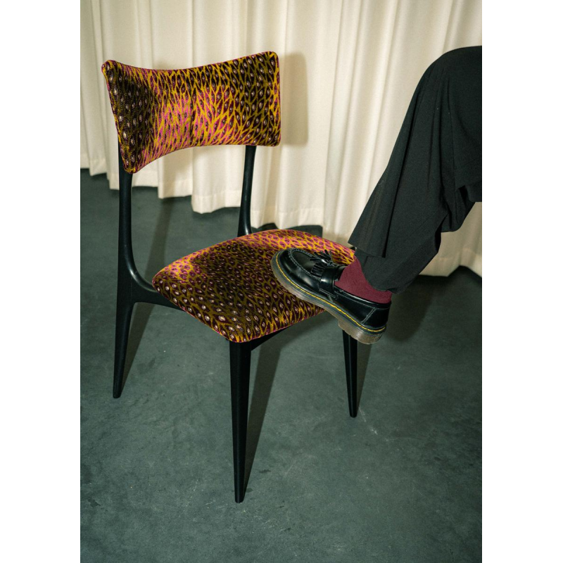 Set de 4 chaises modernistes dans le style d'Alfred Hendrickx, XXe s Set de 4 chaises modernistes dans le style d'Alfred Hendrickx, XXe s