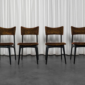 Set of 4 modernist chairs in the style of Alfred Hendrickx, 20th century Set of 4 modernist chairs in the style of Alfred Hendrickx, 20th century