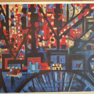 Marcel GROMAIRE "Recent Paintings" lithographic poster, Mourlot printing 1954