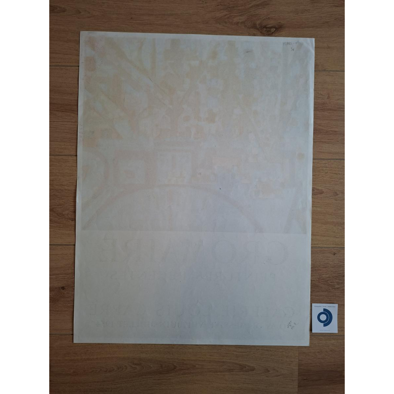 Marcel GROMAIRE "Recent Paintings" lithographic poster, Mourlot printing 1954