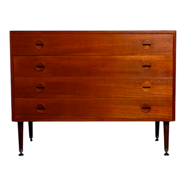 Rud Thygesen & Johnny Sørensen pour HG Furniture, commode en teck, Danemark, 1960