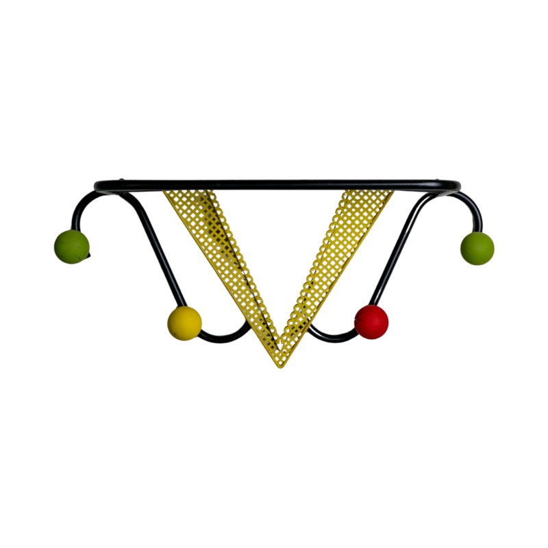 Mathieu Matégot, wall-mounted coat rack, France 1950-1960 Mathieu Matégot, wall-mounted coat rack, France 1950-1960