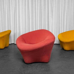 Set van 3 "Mushroom" Space Age fauteuils in de stijl van Pierre Paulin Set van 3 "Mushroom" Space Age fauteuils in de stijl van Pierre Paulin