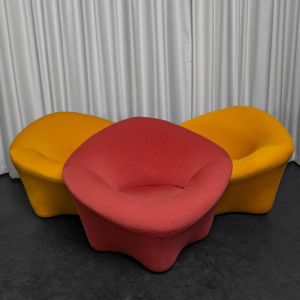 Set de 3 fauteuils "Mushroom" Space Age dans le style de Pierre Paulin