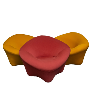 Set de 3 fauteuils "Mushroom" Space Age dans le style de Pierre Paulin