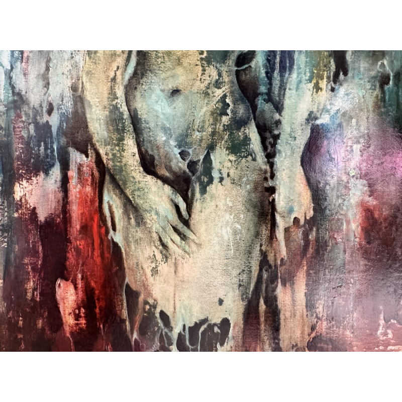 Michèle BROEDERS “Fantastisch Naakt” 1971 olieverfschilderij op karton