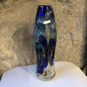 Louis Leloup, vase en cristal à décor d’oxydes métalliques