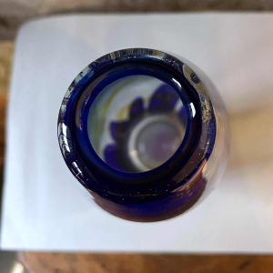 Louis Leloup, vase en cristal à décor d’oxydes métalliques