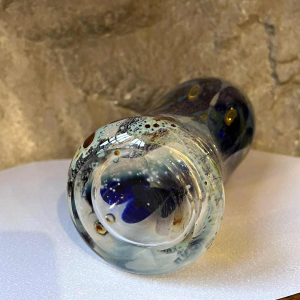 Louis Leloup, vase en cristal à décor d’oxydes métalliques