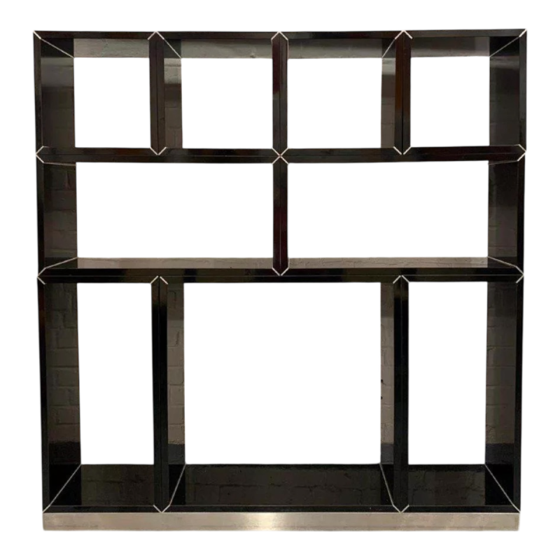 Willy Rizzo modular shelving unit, 20th century