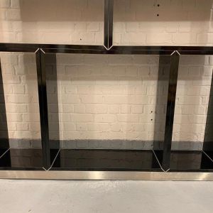 Willy Rizzo modular shelving unit, 20th century