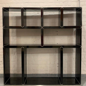 Willy Rizzo modular shelving unit, 20th century