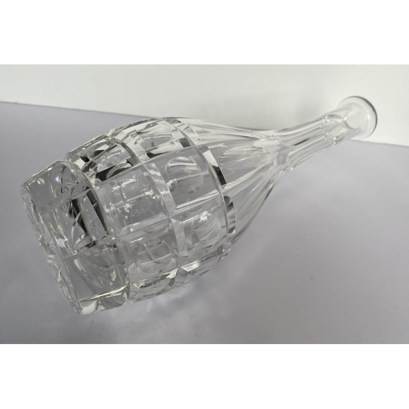 Val Saint Lambert, paire de carafes en cristal