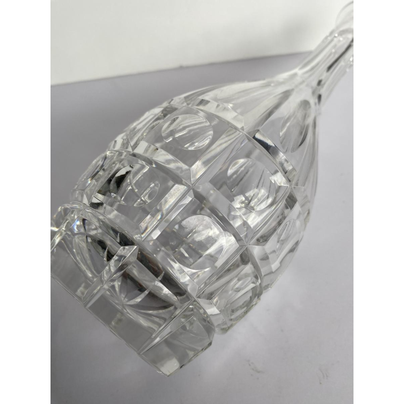 Val Saint Lambert, paire de carafes en cristal