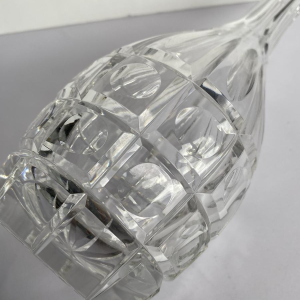 Val Saint Lambert, pair of crystal decanters