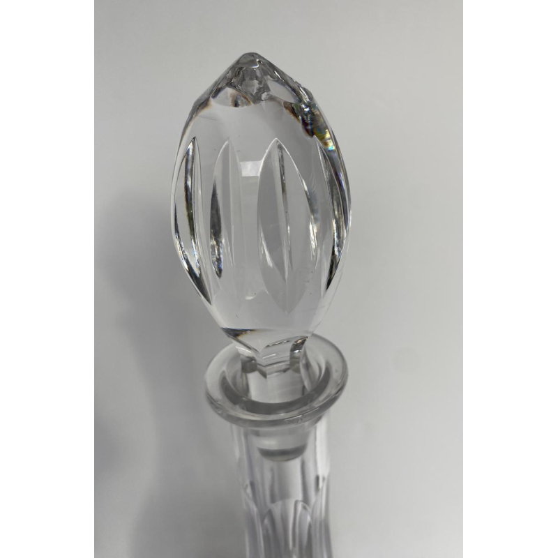 Val Saint Lambert, pair of crystal decanters