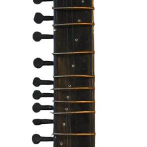 Oude Indiase sitar – circa 1910–1930, ebbenhout & been