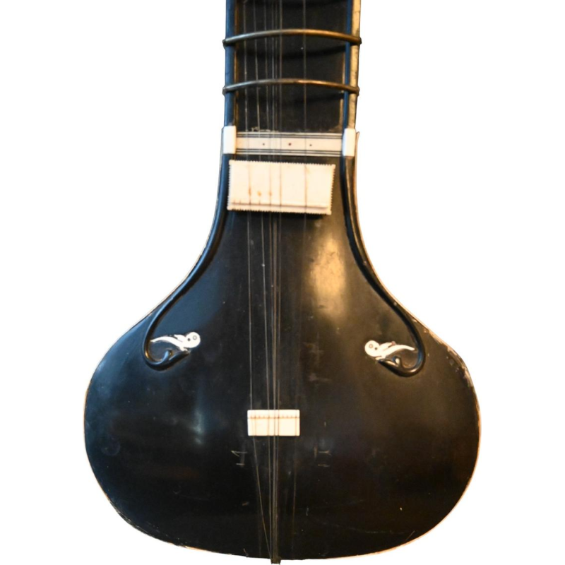 Oude Indiase sitar – circa 1910–1930, ebbenhout & been