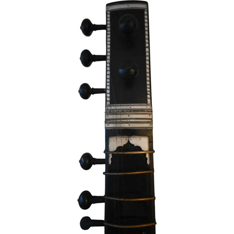 Oude Indiase sitar – circa 1910–1930, ebbenhout & been