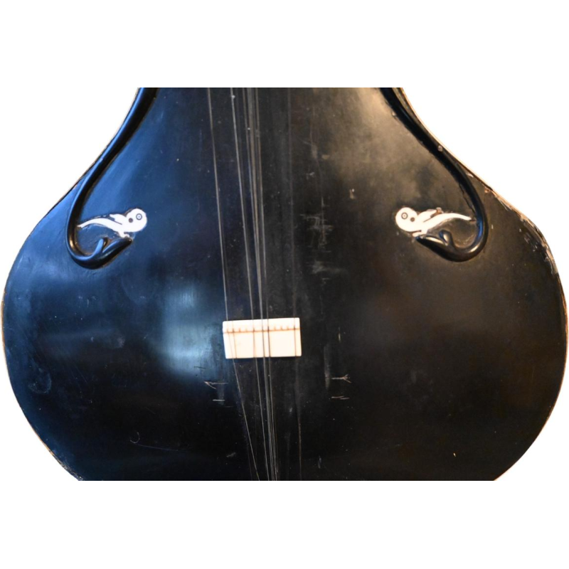 Oude Indiase sitar – circa 1910–1930, ebbenhout & been