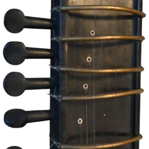 Ancien sitar indien, ébène et os, vers 1910-1930