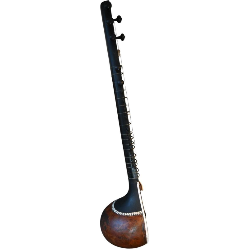 Oude Indiase sitar – circa 1910–1930, ebbenhout & been