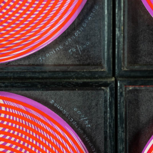 Jeanine Vandenbrande, serie van 9 genummerde en gesigneerde Op Art lijsten