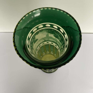 Val-Saint-Lambert, uranium vaas, zuurgezette merenlandschap decoratie