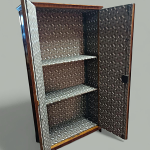 Maison JANSEN, veneered wood wardrobe