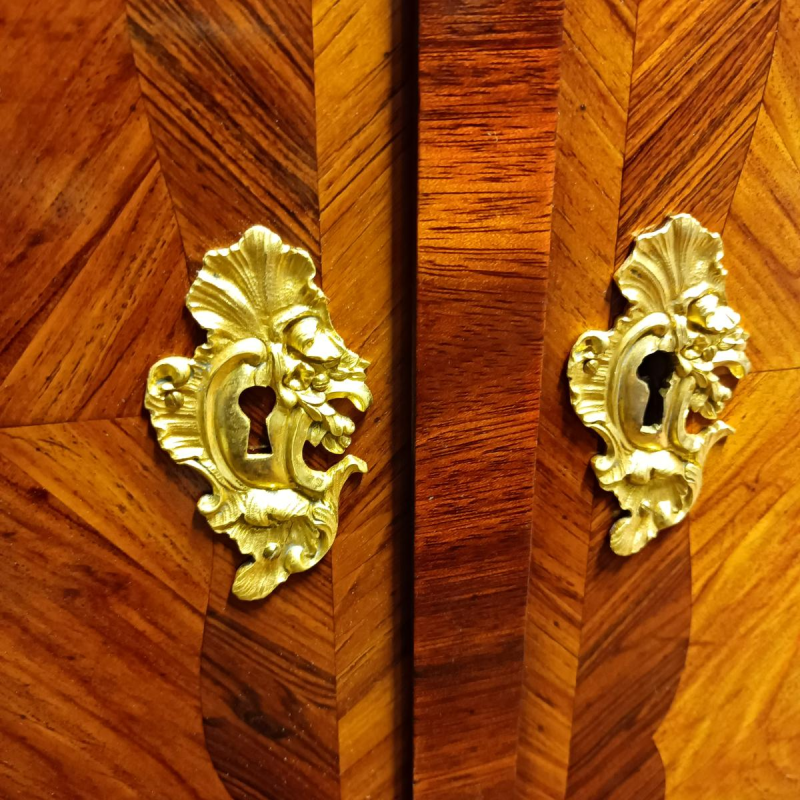 Maison JANSEN, veneered wood wardrobe