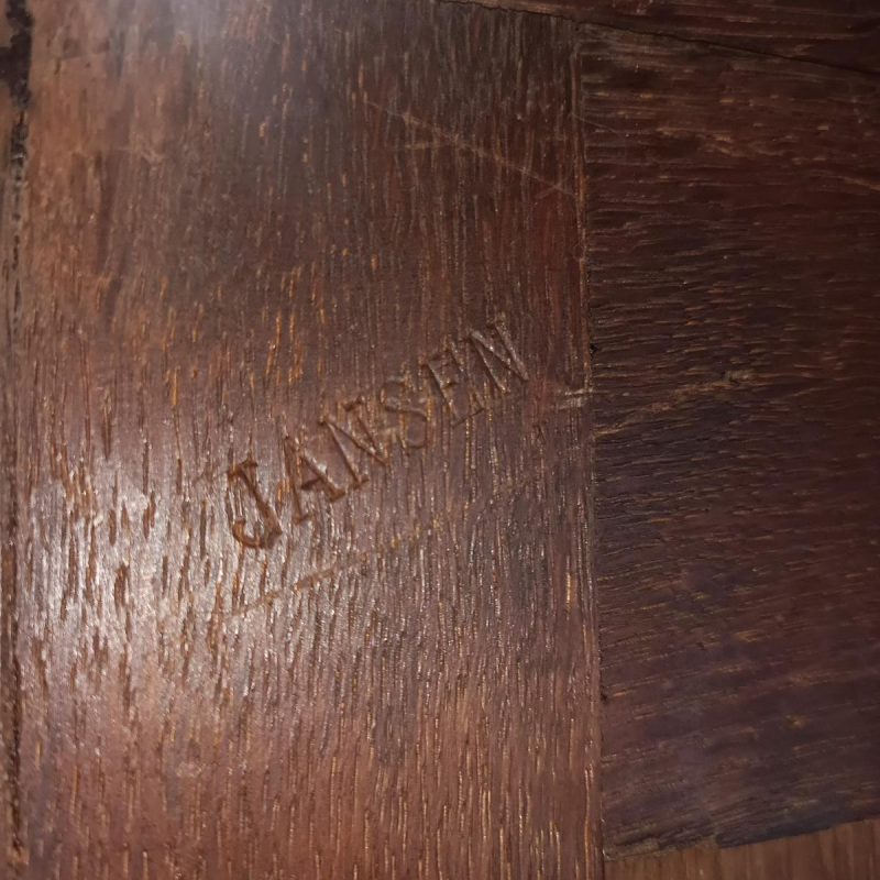 Maison JANSEN, gefineerde houten kledingkast