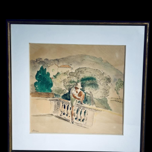 Watercolor print after Henri Lebasque, France, 20th century