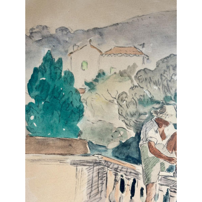 Aquareldruk naar Henri Lebasque, Frankrijk, 20e eeuw