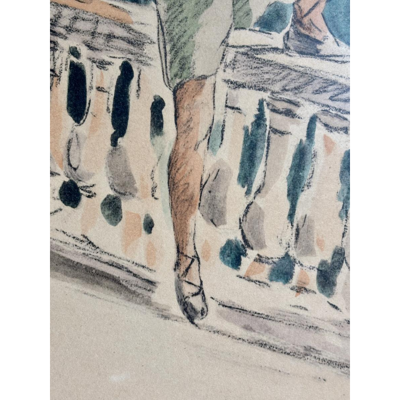 Watercolor print after Henri Lebasque, France, 20th century