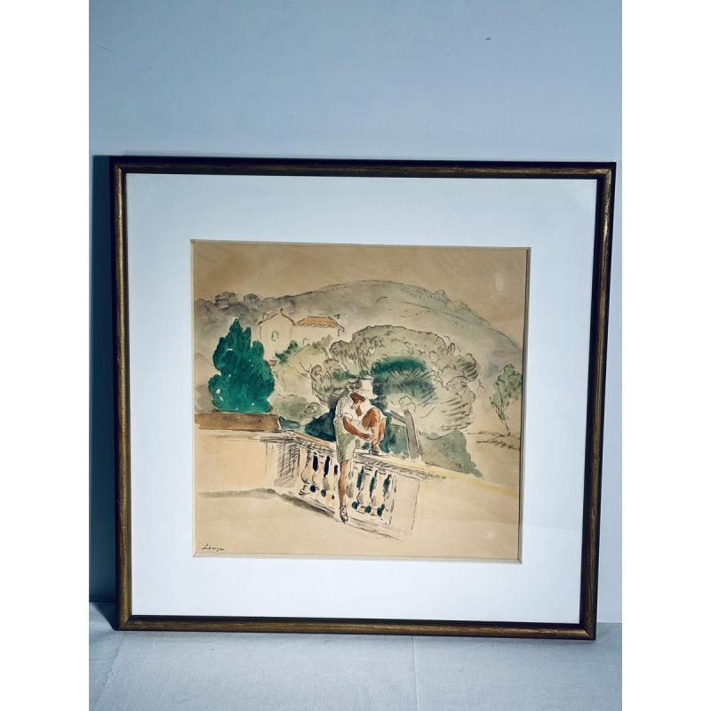 Watercolor print after Henri Lebasque, France, 20th century