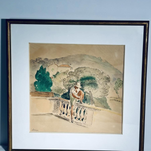 Watercolor print after Henri Lebasque, France, 20th century