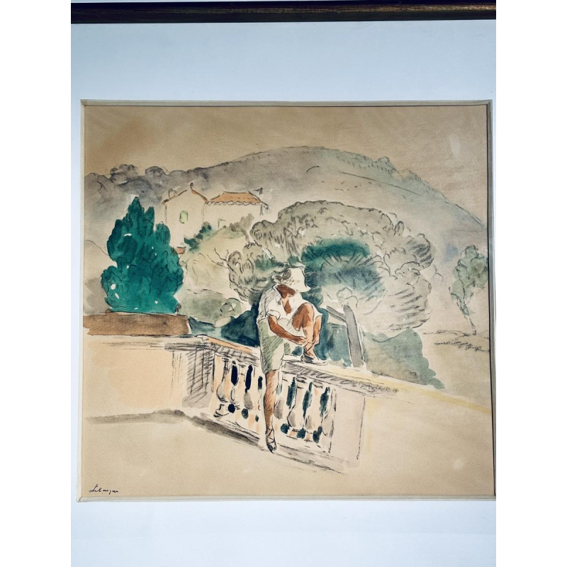 Aquareldruk naar Henri Lebasque, Frankrijk, 20e eeuw