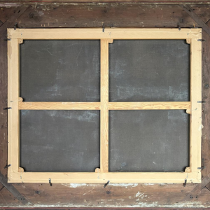 Michel T. A. Van Cuyck, "Panorama of the village" (Grez-Doiceau?), oil on canvas, 1859